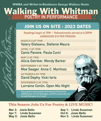 WWBA's "Walking With Whitman" series — poetry & live music