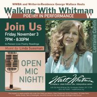 WWBA's "Walking With Whitman" series — poetry & live music