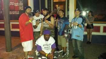 Young $taxXx, Reptilians Studios, Cross Riviera, Cyko, Bugzy Jones, in St.Louis after a televised show at the underground.
