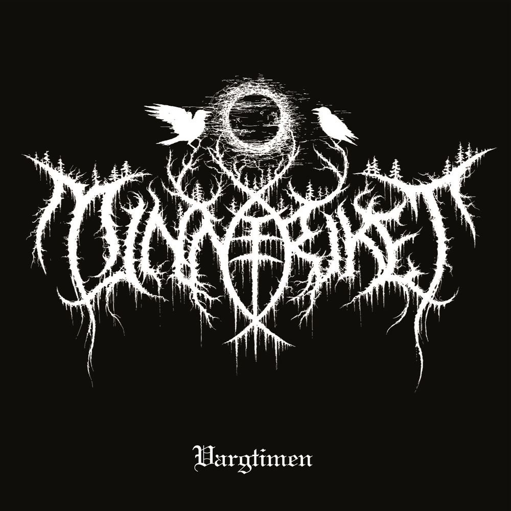 Album cover for the album Vargtimen by Stein Akslen's Norwegian black metal band Minneriket. Logo by Christophe Szjapdel. 