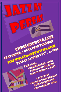 UN-17 Lounge presents Chris Cordova Jazz with Tony Lujan (Trumpet)