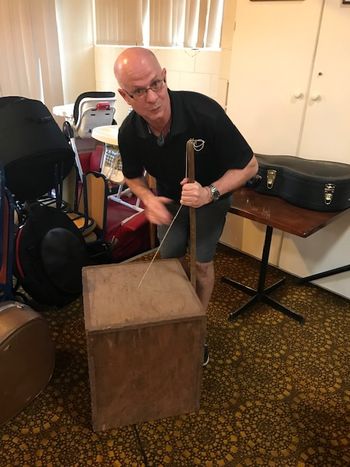 Brent on Tea Chest Bass
