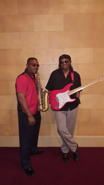 Ohio Players sax man Michael Turner and Darryl Buchanan at Palias Royale
