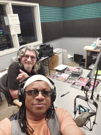 Darryl B with Ole Harv at WVPE radio
