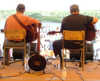 Marcel Desilets and David Lum @ Trout Forest Music Festival (Photo: Anthony Kost)

