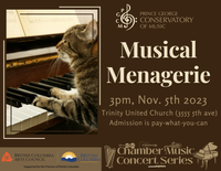 Musical Menagerie, PG Conservatory of Music Faculty Concert