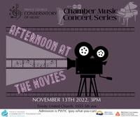 Afternoon at the Movies - PG Conservatory of Music Faculty Chamber Concert 