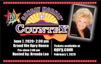 CANCELLED  3 Trails West at Sunday Mornin' Country, Grand Old Opry House