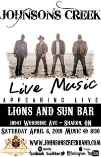 Johnson's Creek Live!! Lions and Sun Lounge
