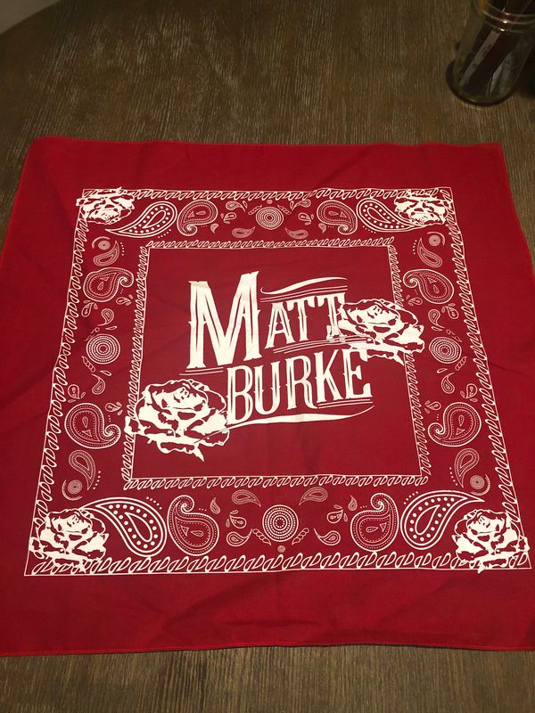 Matt Burke XL Roses Bandana 