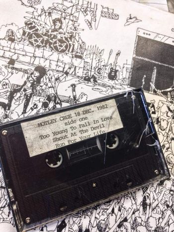 The man, the myth, the legend, Mr Nikki Sixx himself posted this on his page yesterday, an old demo tape he found in storage. Wow, how seriously cool is that, huh!?!? And there might even two or three of you that can still play CASSETTES! Okay, four of you. LOL!
