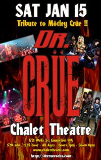 Dr. Crüe - Mötley Crüe Tribute rocks the Chalet Theatre!!