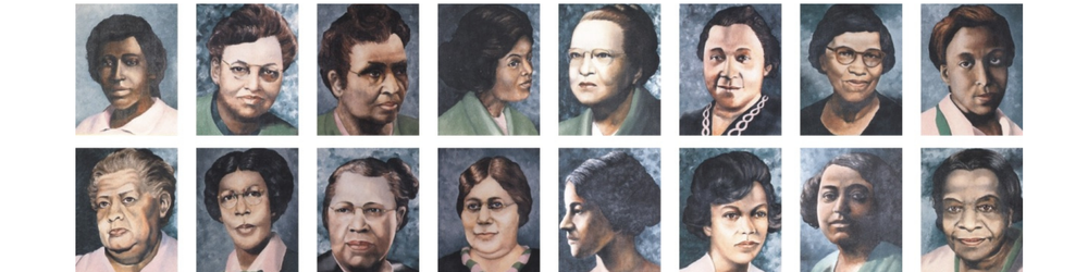 Founders (Left to Right): Anna Easter Brown, Beulah Elizabeth Burke, Lillie Burke, Marjorie Hill, Margaret Flagg Holmes, Ethel Hedgemon Lyle, Lavinia Norman, Lucy Diggs Slowe, Marie Woolfolk Taylor. Sophomores (Left to Right): Joanna Mary Berry Shields, Norma Elizabeth Boyd, Ethel Jones Mowbray, Sarah Meriweather-Nutter, Alice P. Murray, Carrie Snowden, Josephine Terry.