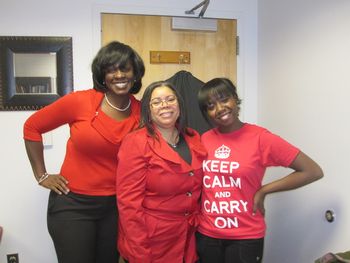 Dr. Claudia Schrader, Associate Provost WPUNJ, Dr. Kim Daniel-Robinson, Director of FYE, Stephanie Akanbi, Vice President of Pi Iota Chapter
