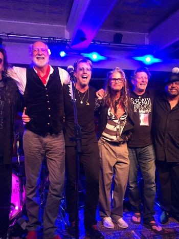 Mick Fleetwood, Steven Tyler and Paul Peterson performing in Hawaii
