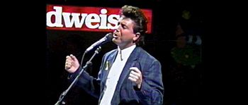 Singing the National Anthem - 1991
