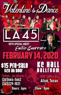 LA•45 Valentine's Dance w/special guest EMILIO GUERRERO