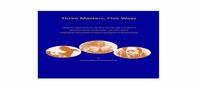 Book Hard Copy "Three Masters, Five Ways"