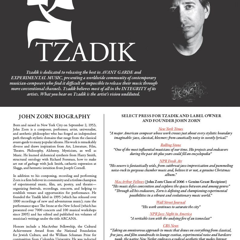 John Zorn Resource - News