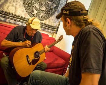 Bobby Bare signing my guitar
