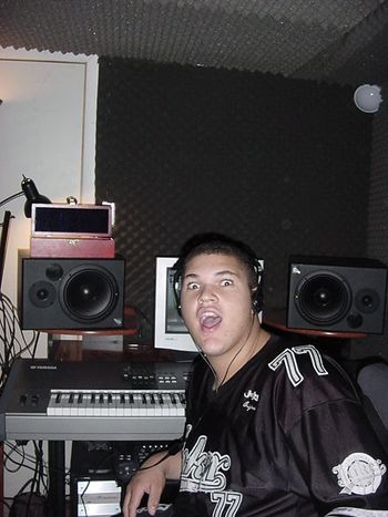 Young Aithen in the original Jokerr's Lair Studios, 2003
