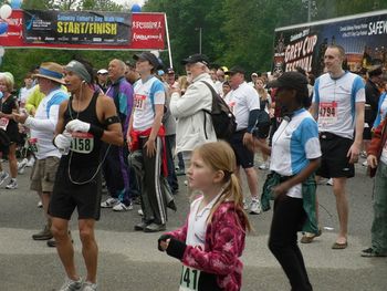 The crowd at the Father's Day Run. June 2011
