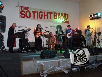 The SoTight band rockin' on stage for Halloween 2010.
