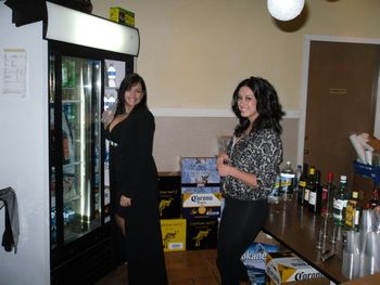 SoTight bartenders Kelley and Maryse at the CD release dance.

