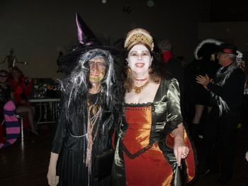 The witch isn't smilin', or is she.
