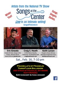 Songs at the Center Presents:Songwriters In the Round