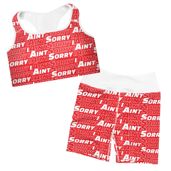 Red "I Ain't Sorry" Active Bundle