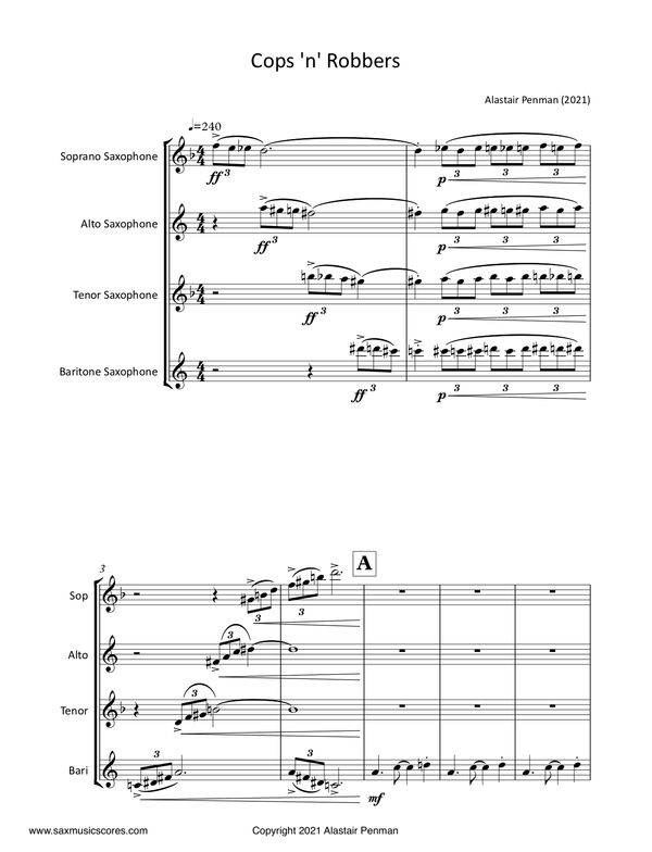 Sax Music Scores