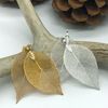 Real Leaf Earrings