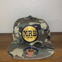 Camo Snapback Hat w/ Gold Logo