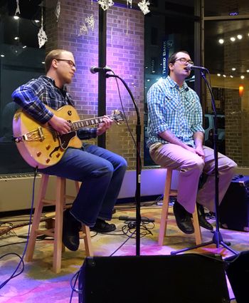 Mike Bryce and Beau Hamann at Coffee Amici, February 2018
