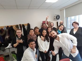 With some of my students from The High School of Montreal
