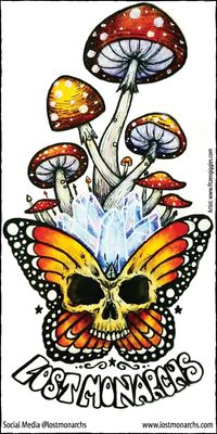 Skull in Crystals Vinyl Sticker