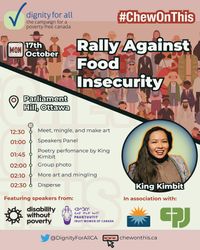 King Kimbit at Rally Against Food Insecurity