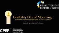 Disability Day of Mourning 2021: Remembering Disabled People killed by state violence 