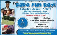 17th Annual Dapo Fun Day