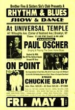 POSTER FOR B'KLYN GIG PROMOTED BY CHUCK AND CHARLES

