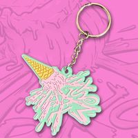 Ice Cream Rubber Keychain