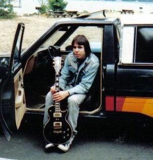 With my 1976 Gibson Les Paul Custom in 1990
