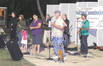 City of Placentia --Summer Concert Series Aug 2011 --the little one wanted to join in!
