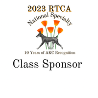 Class Sponsor - Sweeps 12-18 Puppy Dogs 