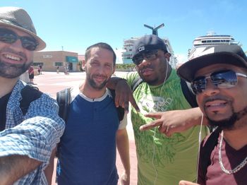 BB King's Cruise 2017: St. Maarten. Left to Right: Bill, Ryan Mullins (guitar), Dennis Dudley (bass), Loron Brown (drums)
