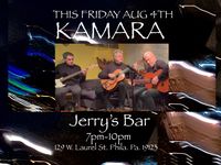 Kamara Trio at  Jerry's Bar  (click image for details)