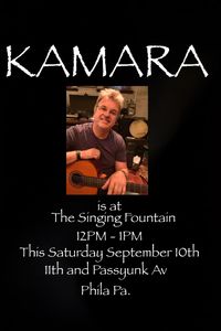 Kamara live at the Passyunk Fountain 