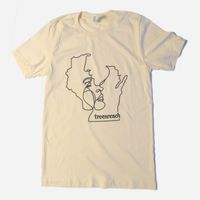 Wisconsin Tee - Natural/Navy Blue