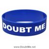 Doubt Me 1" wristband (royal blue)